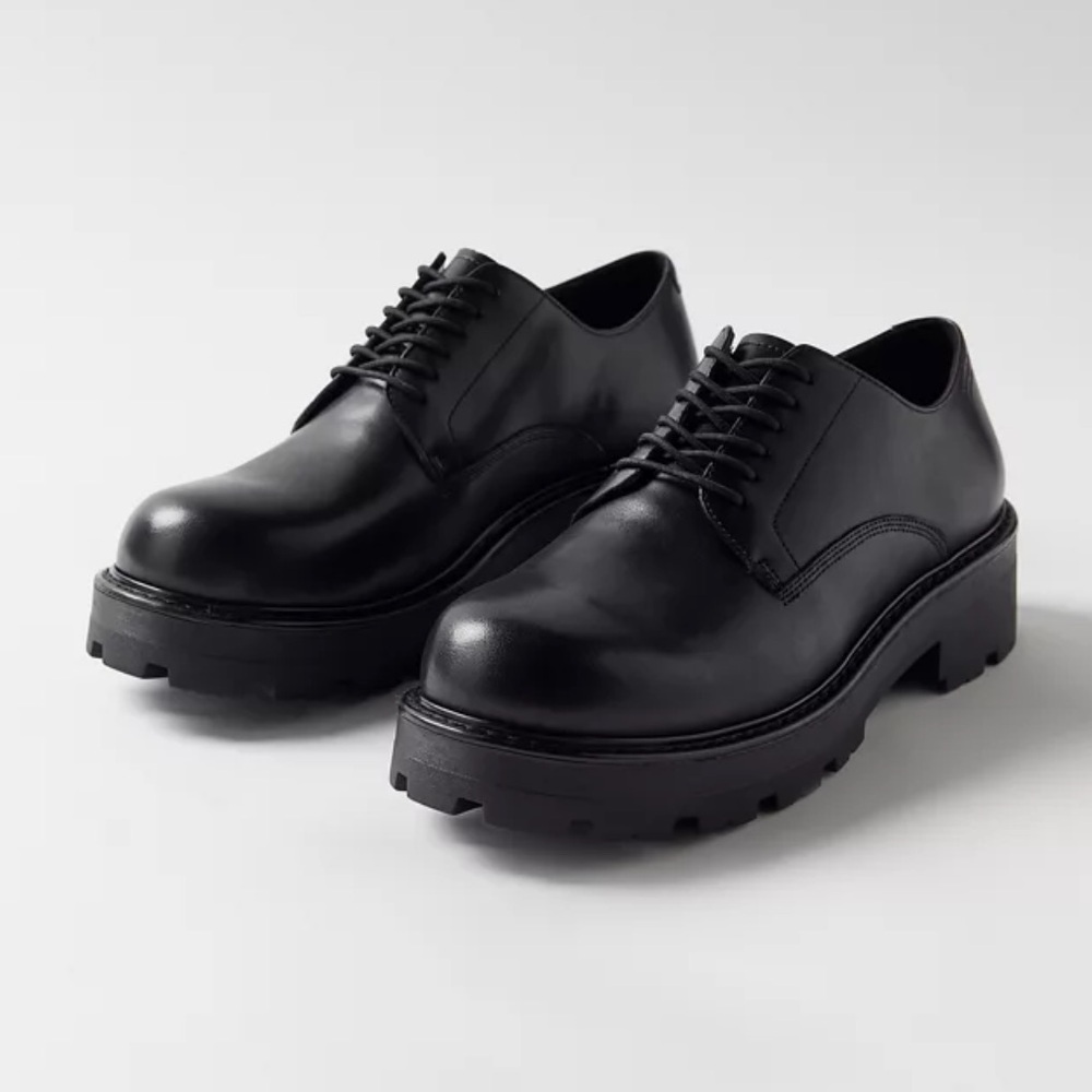Vagabond Shoemakers Cosmo 2.0 Chunky Lace-Up Loafer Black Leather US 10 EU 40 S6